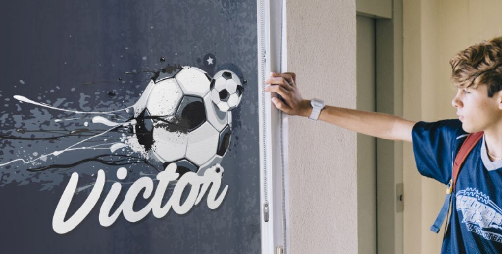 Estor personalizado para la decoración de una habitación infantil