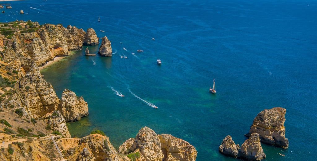 Ponta da Piedade, Algarve portugués - Mamá Tiene un Plan.