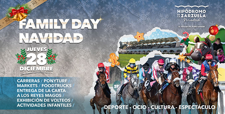 Family Day de Navidad en el Hipódromo de la Zarzuela: 28 de diciembre de 2023