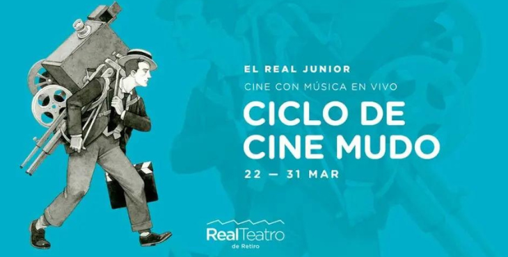 Ciclo de cine mudo con música en vivo en REAL TEATRO DE RETIRO