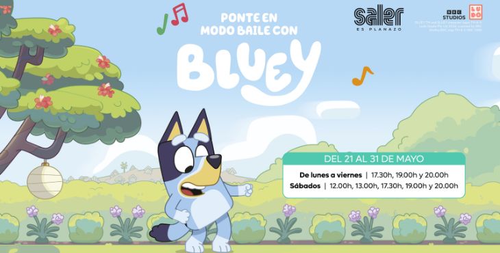 El show PONTE EN MODO BAILE CON BLUEY llega al Centro Comercial Saler